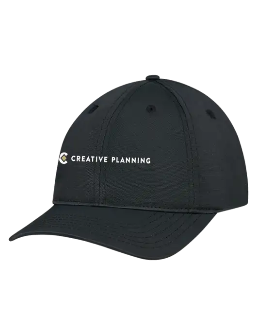 Black Nylon Twill Performance Cap w/Creative Planning Logo
