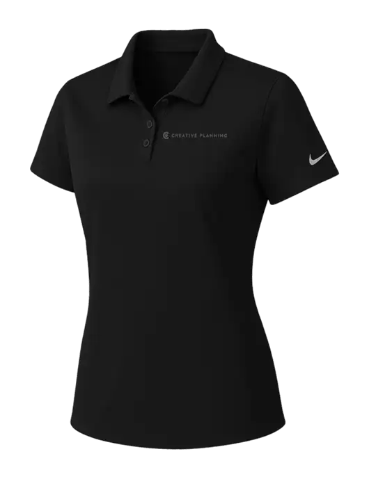 Nike Womens Black Dry Essential Solid Polo w/Creative Planning Logo
