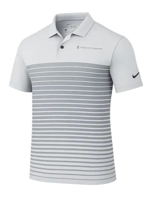 Nike Light Grey Dri-FIT Vapor Block Polo w/Creative Planning Logo