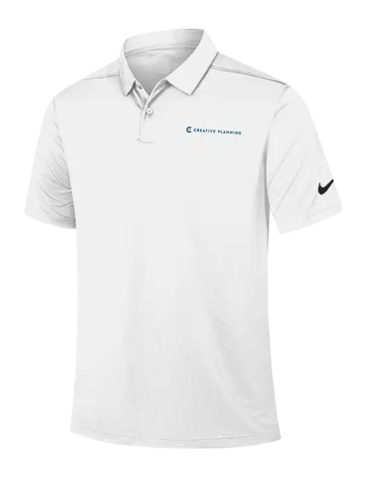 Nike White Dry Essential Solid Polo w/Creative Planning Logo