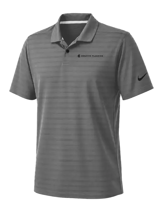 Nike Dark Medium Grey Dri-FIT Vapor Jacquard Polo w/Creative Planning Logo