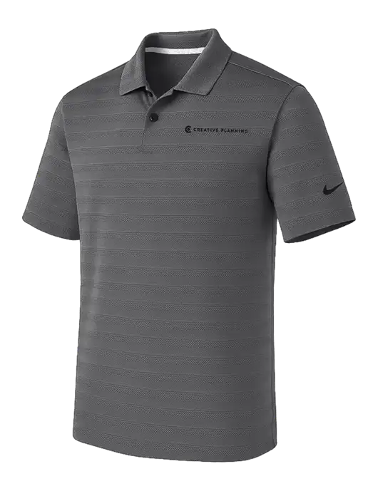 Nike Dark Medium Grey Dri-FIT Vapor Jacquard Polo w/Creative Planning Logo
