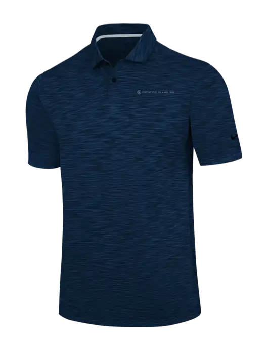 Nike Navy Dri-FIT Vapor Space Dyed Polo w/Creative Planning Logo