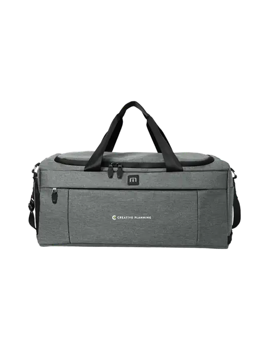 TravisMathew Dark Grey Heather Duration Duffel w/Creative Planning Logo