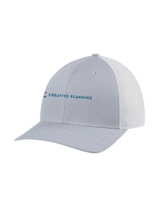 Richardson Adjustable Snapback Original 112 Trucker Cap Light Heather Grey w/White Mesh w/Creative Planning Logo