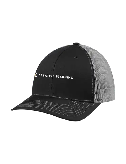 Richardson Adjustable Snapback Original 112 Trucker Cap Black w/Charcoal Mesh w/Creative Planning Logo