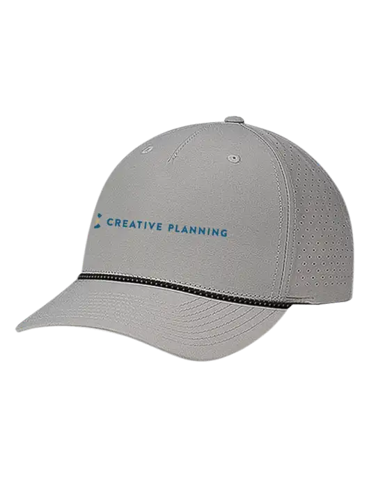 Richardson Laser Perf Performance Light Grey/Black-Grey Rope Cap w/Creative Planning Logo