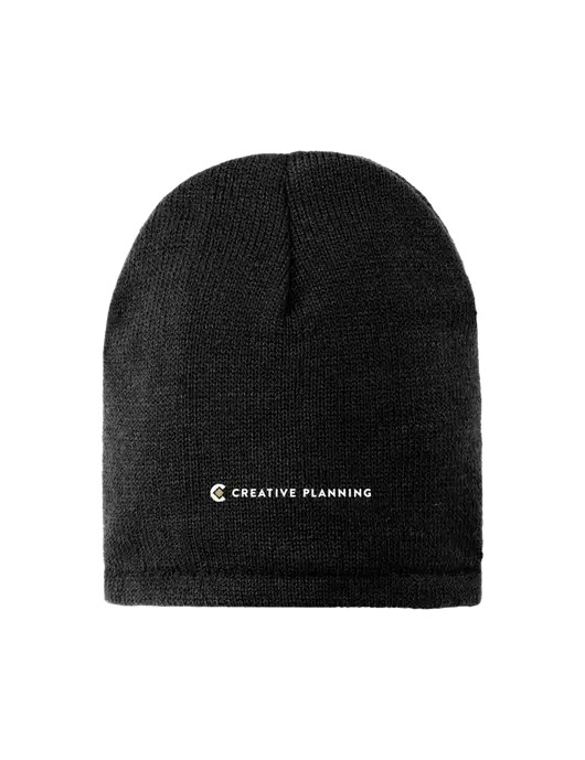 Black Fleece-Lined Beanie Cap w/Creative Planning Logo