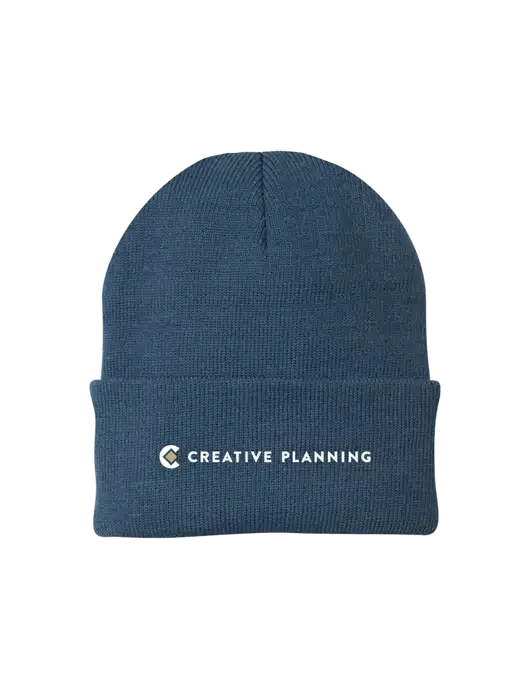 Dark Slate Knit Cap w/Creative Planning Logo