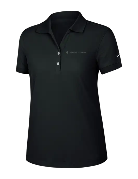 Nike Womens Dri-FIT Classic Black Polo w/Creative Planning Logo