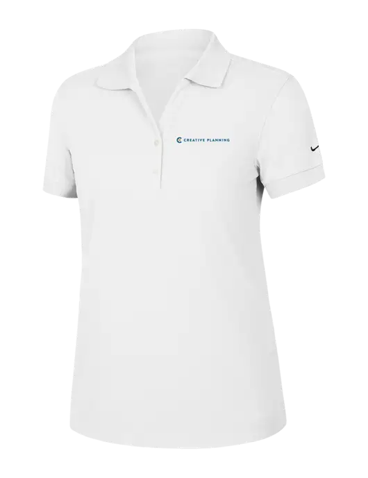 Nike Womens Dri-FIT Classic White Polo w/Creative Planning Logo