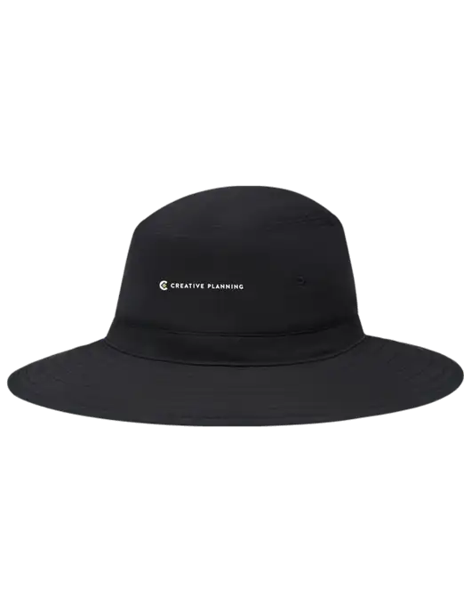 Black Booney Sun Hat w/Creative Planning Logo