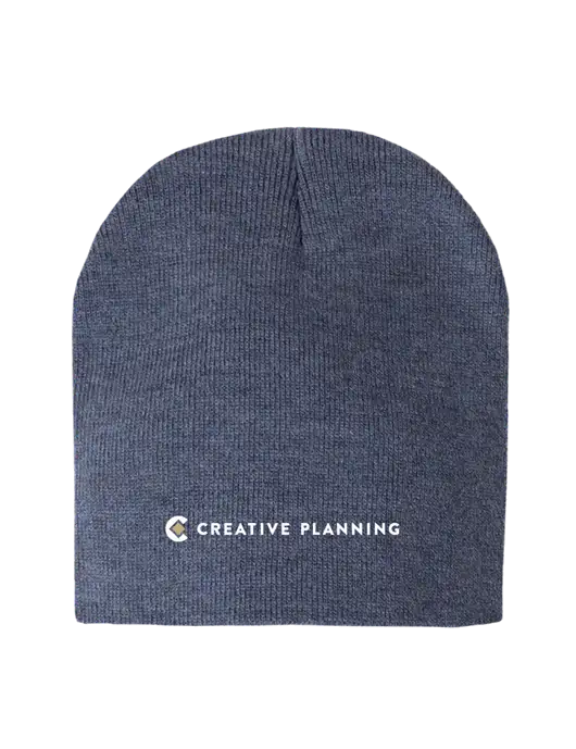 Navy Heather Element Knit Beanie w/Creative Planning Logo