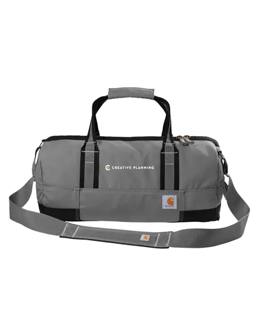Carhartt Medium Grey Foundry Series 20” Duffel w/Creative Planning Logo