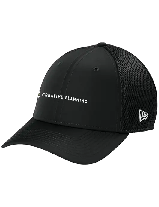 New Era 39THIRTY Performance Stretch Black Mesh Cap w/Creative Planning Logo