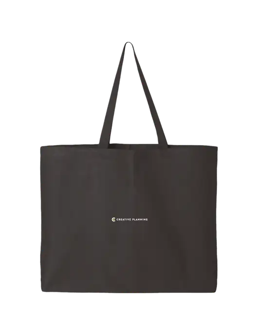Sturdy Canvas Charcoal Tote w/Creative Planning Logo
