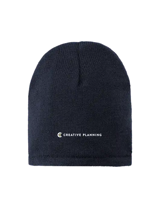 Dark Navy Fleece-Lined Beanie Cap w/Creative Planning Logo