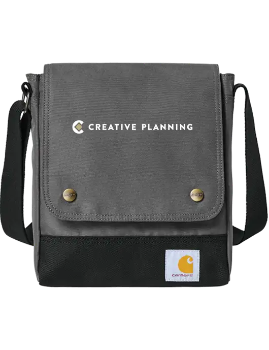 Carhartt Medium Grey Crossbody Snap Bag w/Creative Planning Logo