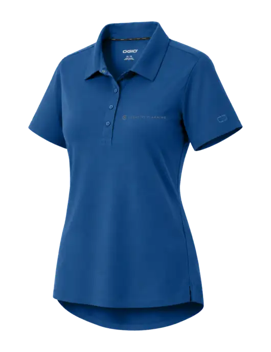 OGIO Womens Envision Light Navy Polo w/Creative Planning Logo