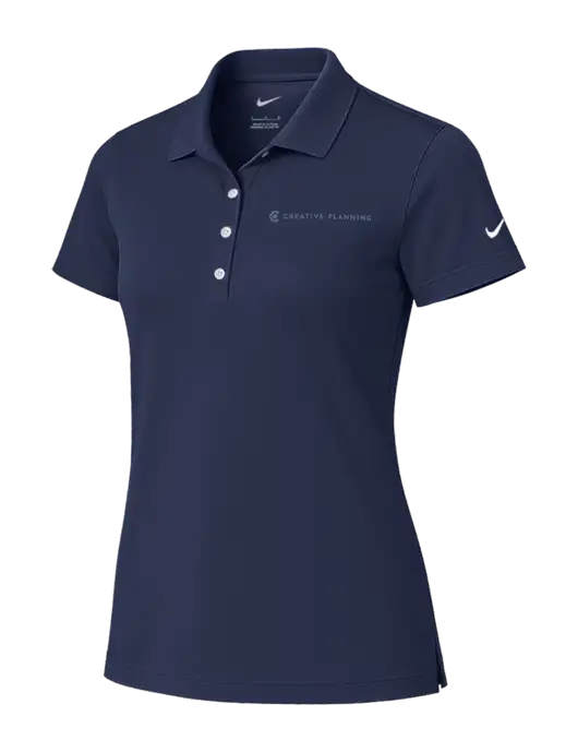 Nike Womens Dark Navy Tech Basic Dri-FIT Polo
 w/Creative Planning Logo