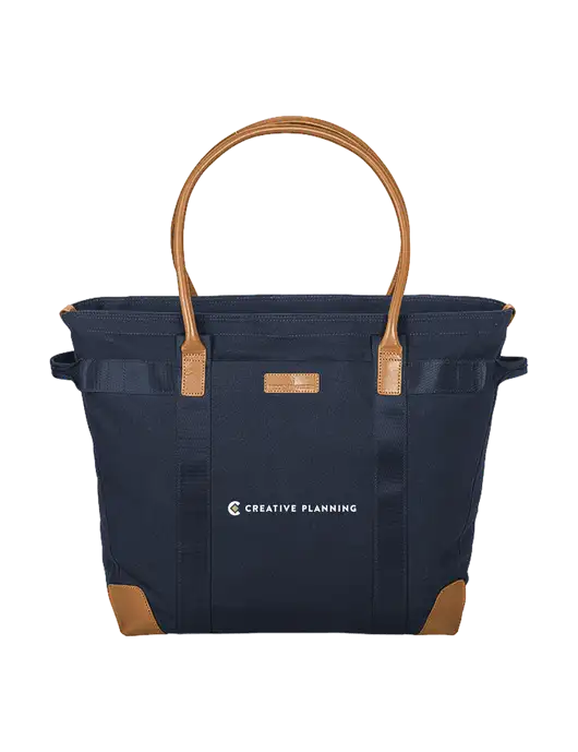 Brooks Brother Wells Dark Navy Laptop Tote w/Creative Planning Logo