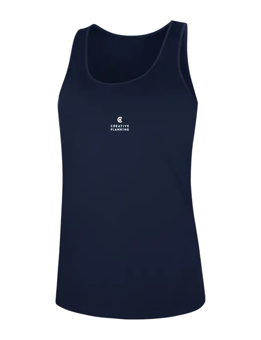 Womens Navy PosiCharge Competitor Racerback Tank w/Creative Planning Logo